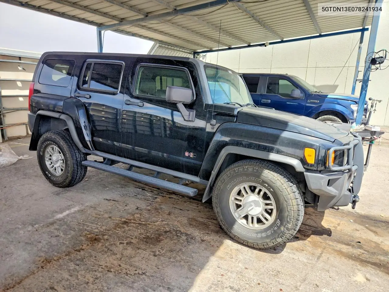 2007 Hummer H3 VIN: 5GTDN13E078241934 Lot: 51020246