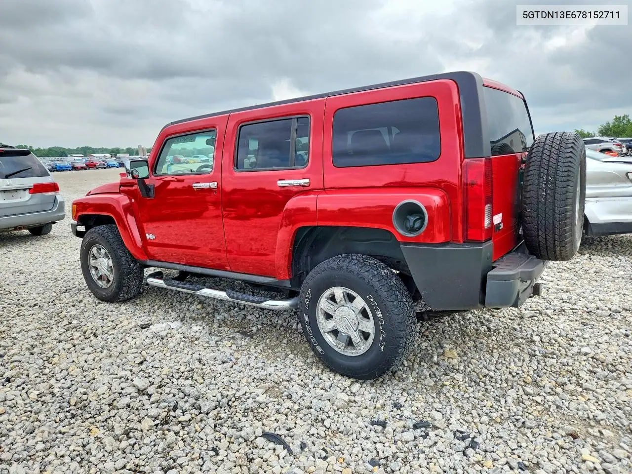 2007 Hummer H3 VIN: 5GTDN13E678152711 Lot: 56456756