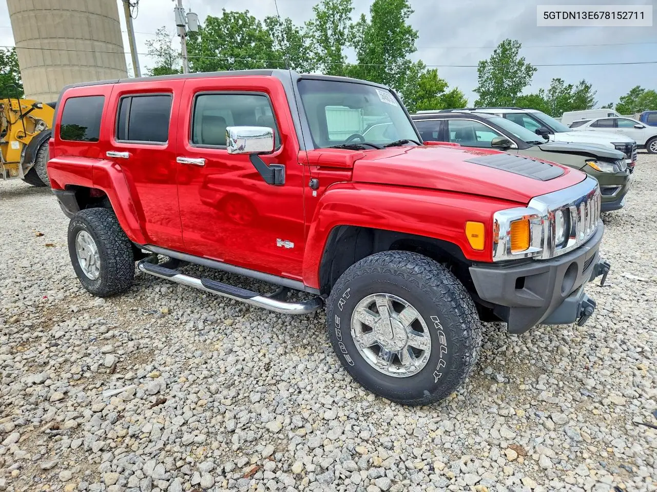 2007 Hummer H3 VIN: 5GTDN13E678152711 Lot: 56456756