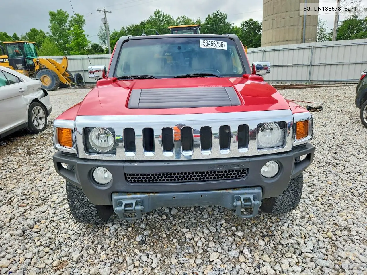 2007 Hummer H3 VIN: 5GTDN13E678152711 Lot: 56456756