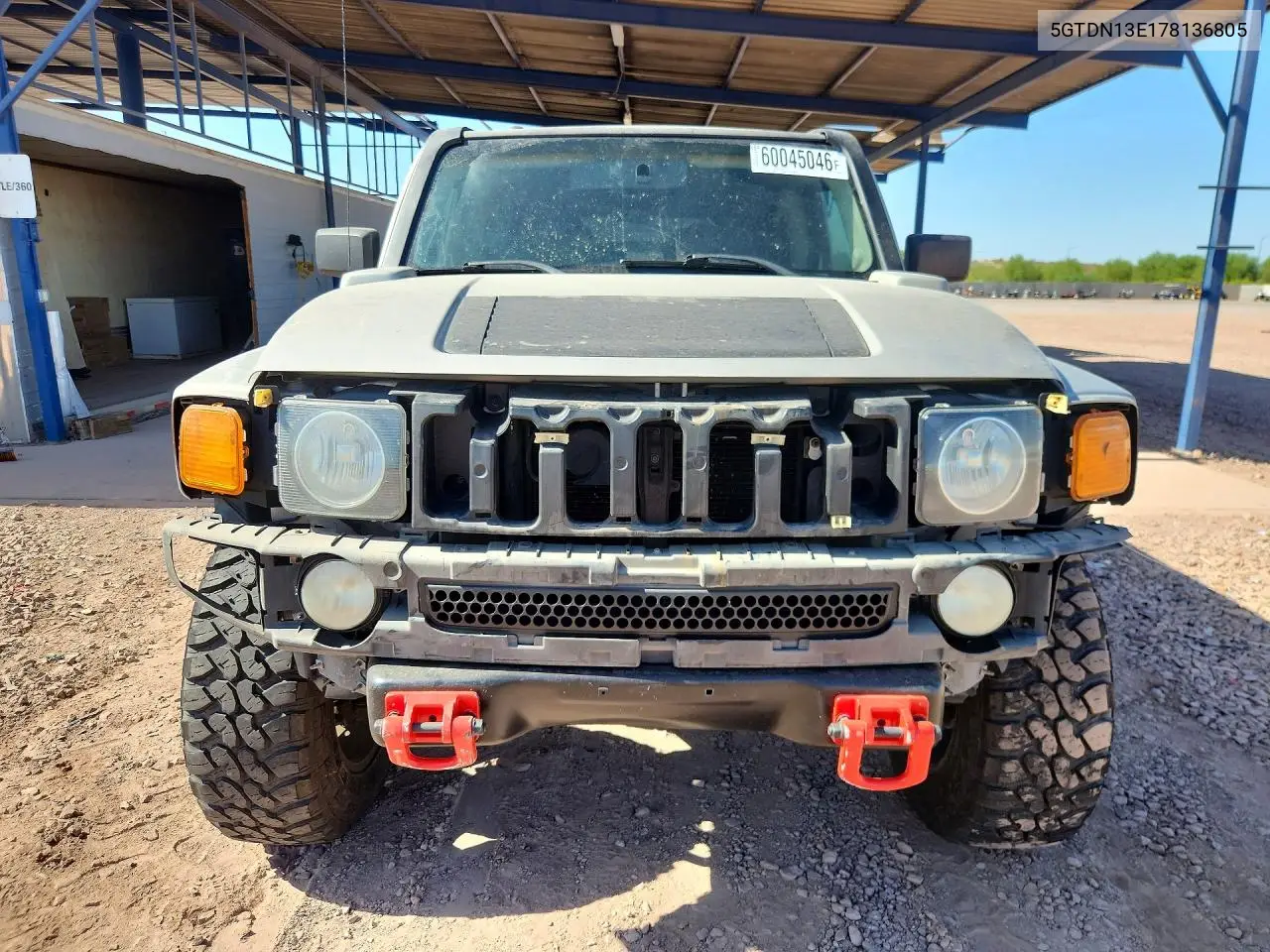 2007 Hummer H3 VIN: 5GTDN13E178136805 Lot: 60045046