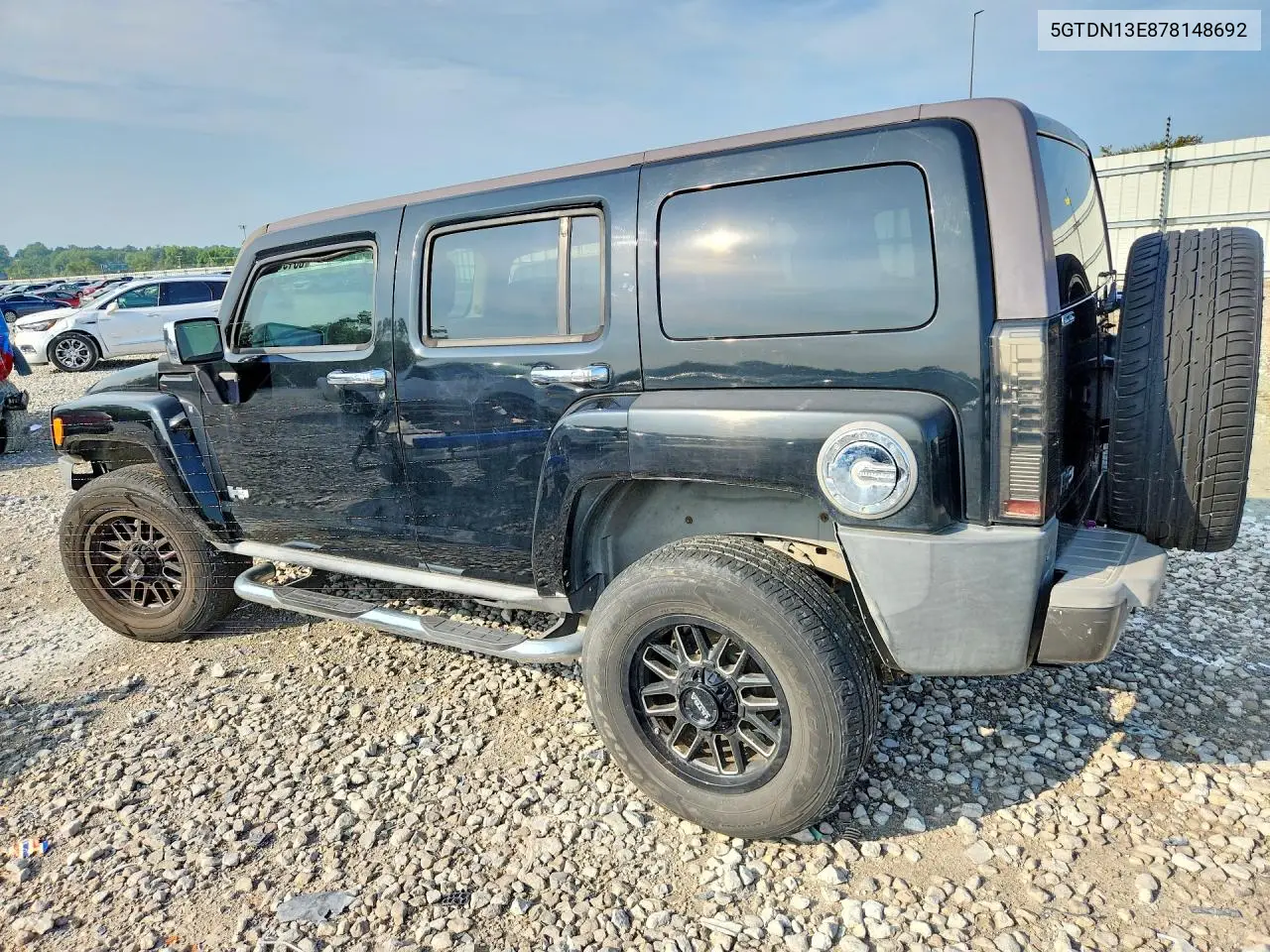 2007 Hummer H3 VIN: 5GTDN13E878148692 Lot: 60190506