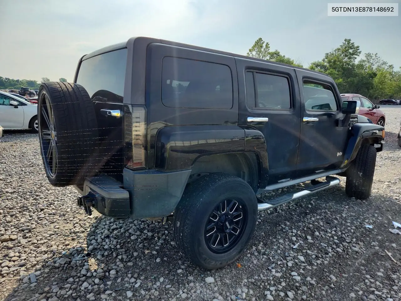 2007 Hummer H3 VIN: 5GTDN13E878148692 Lot: 60190506