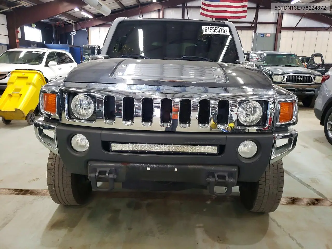 2007 Hummer H3 VIN: 5GTDN13E778224872 Lot: 61555016