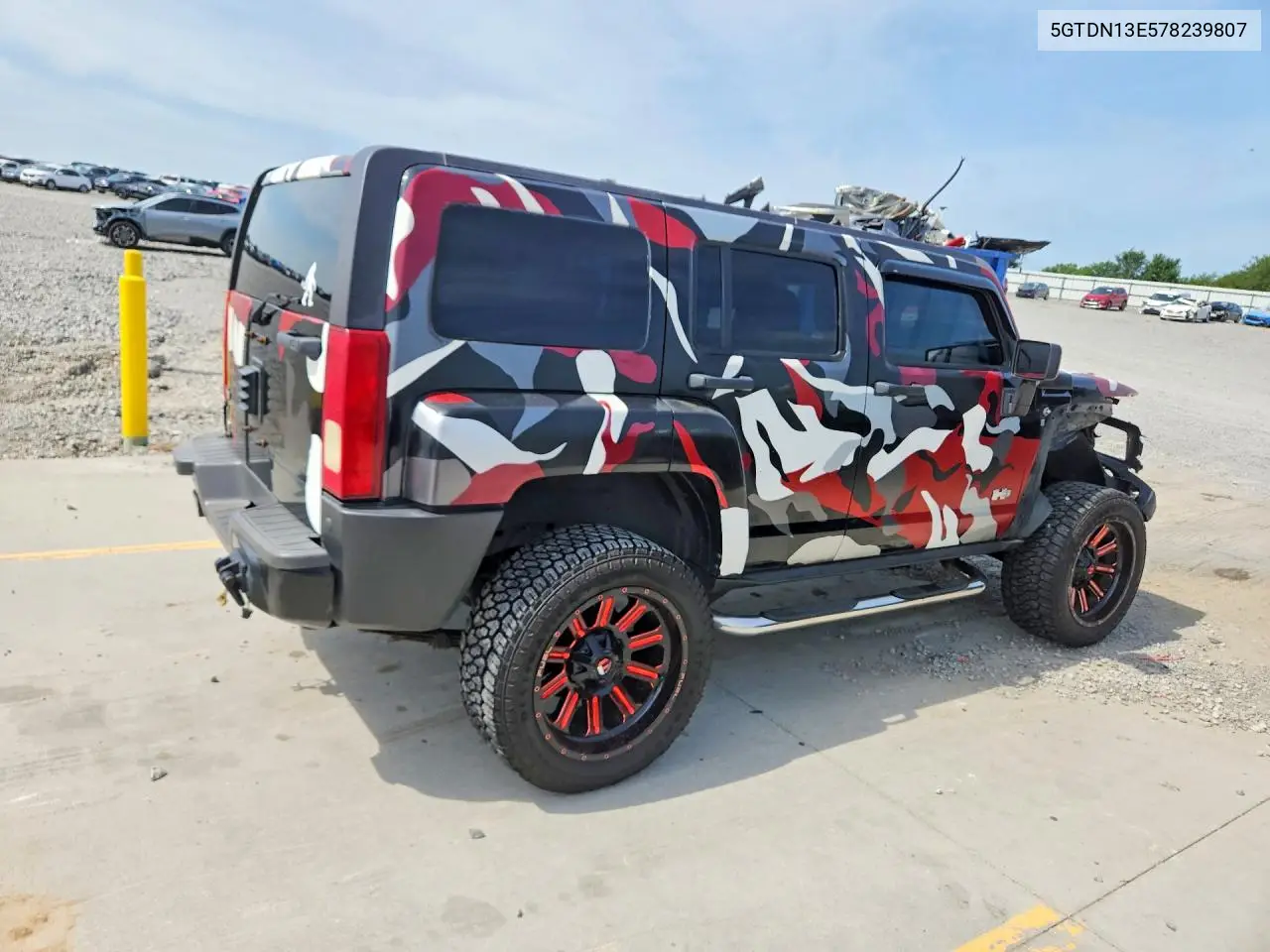 2007 Hummer H3 VIN: 5GTDN13E578239807 Lot: 61907986