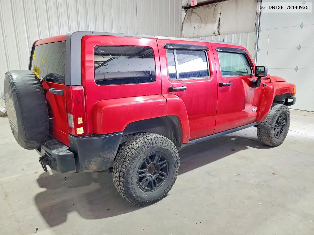2007 Hummer H3 VIN: 5GTDN13E178140935 Lot: 62080726