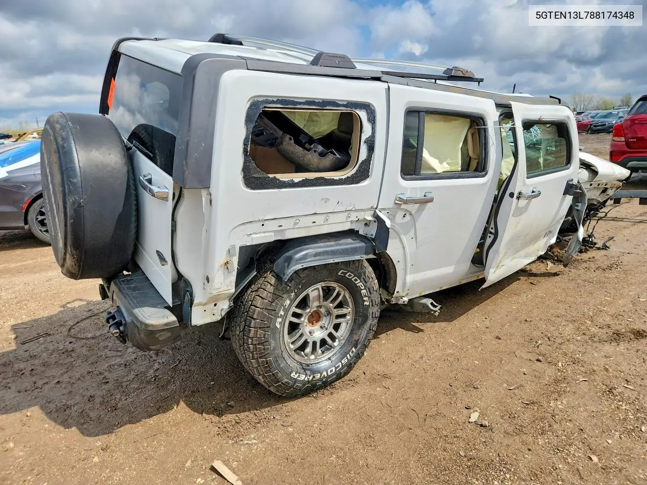2008 Hummer H3 Alpha VIN: 5GTEN13L788174348 Lot: 50002626