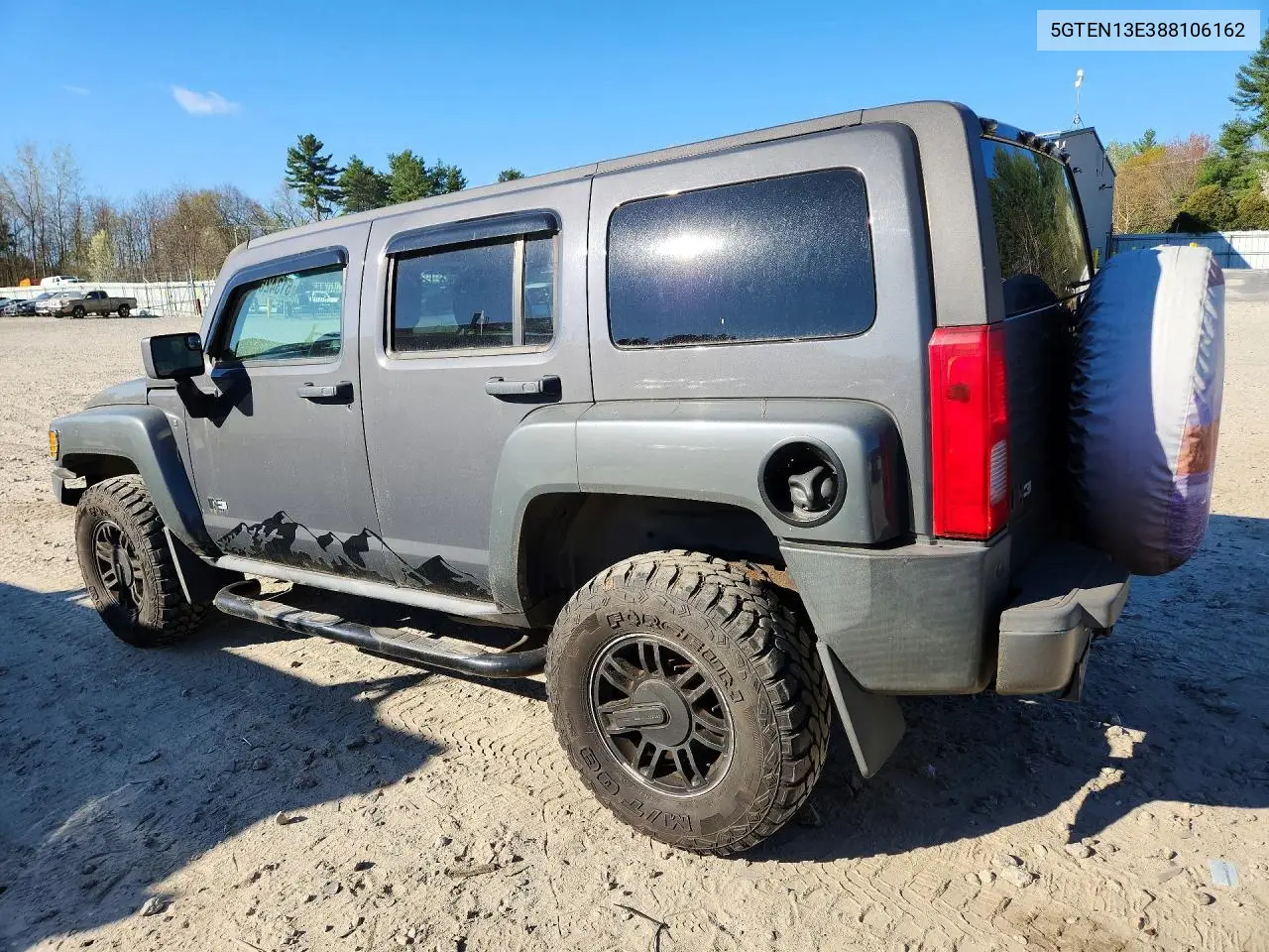 2008 Hummer H3 VIN: 5GTEN13E388106162 Lot: 51342566