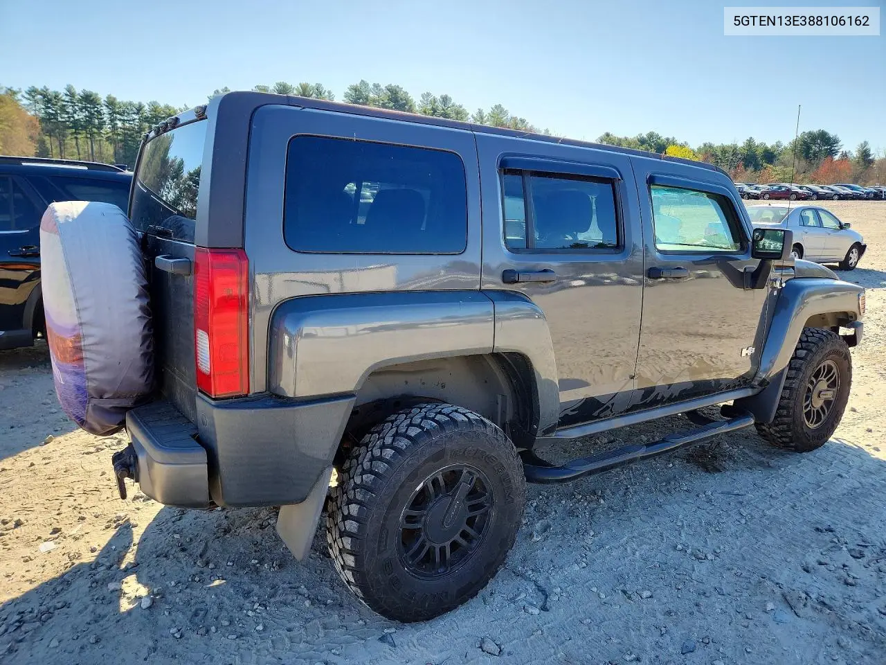 2008 Hummer H3 VIN: 5GTEN13E388106162 Lot: 51342566