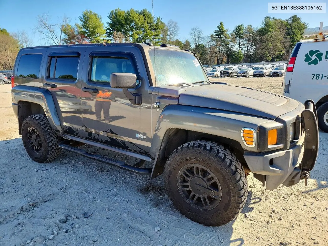 2008 Hummer H3 VIN: 5GTEN13E388106162 Lot: 51342566