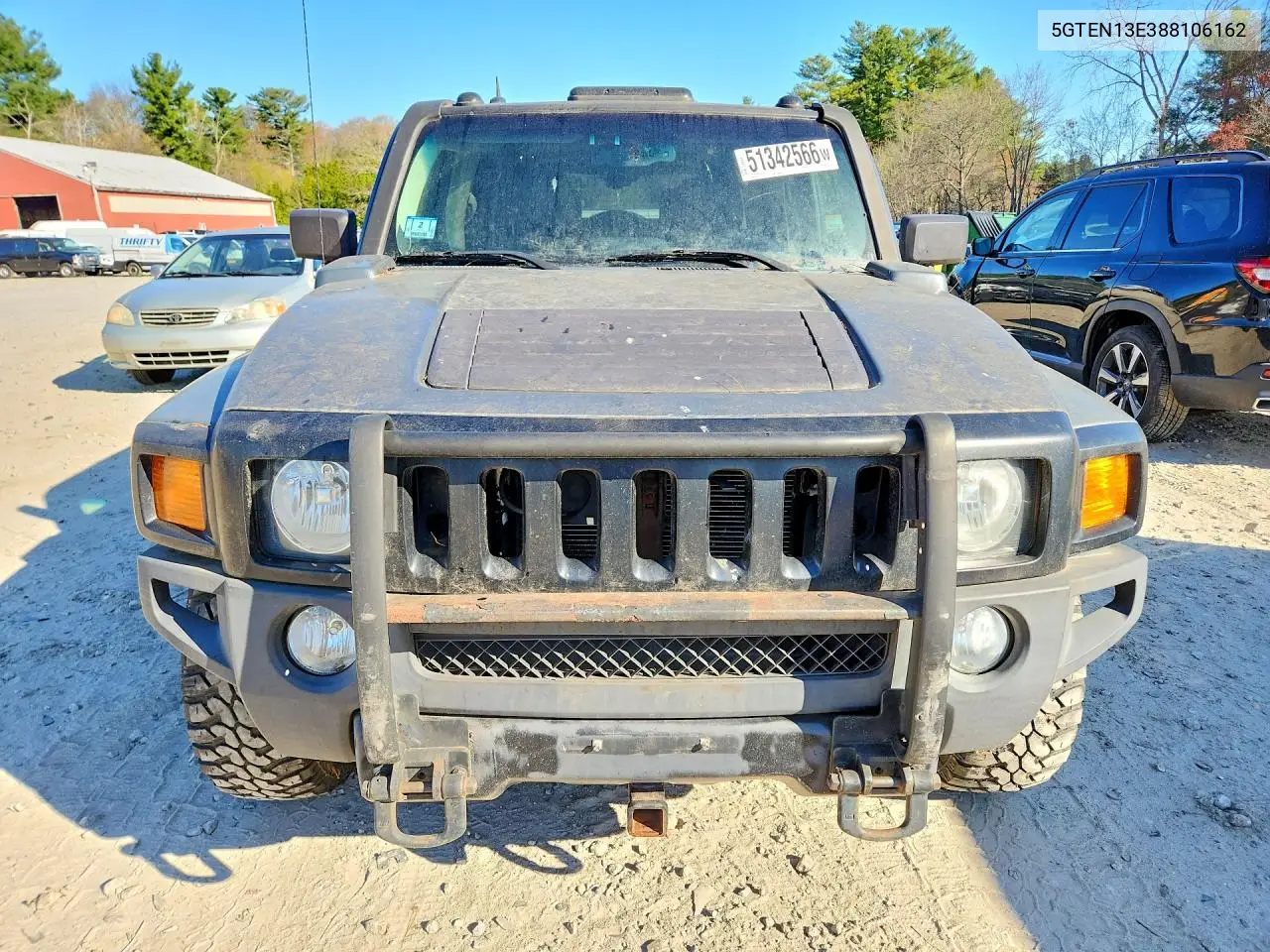 2008 Hummer H3 VIN: 5GTEN13E388106162 Lot: 51342566