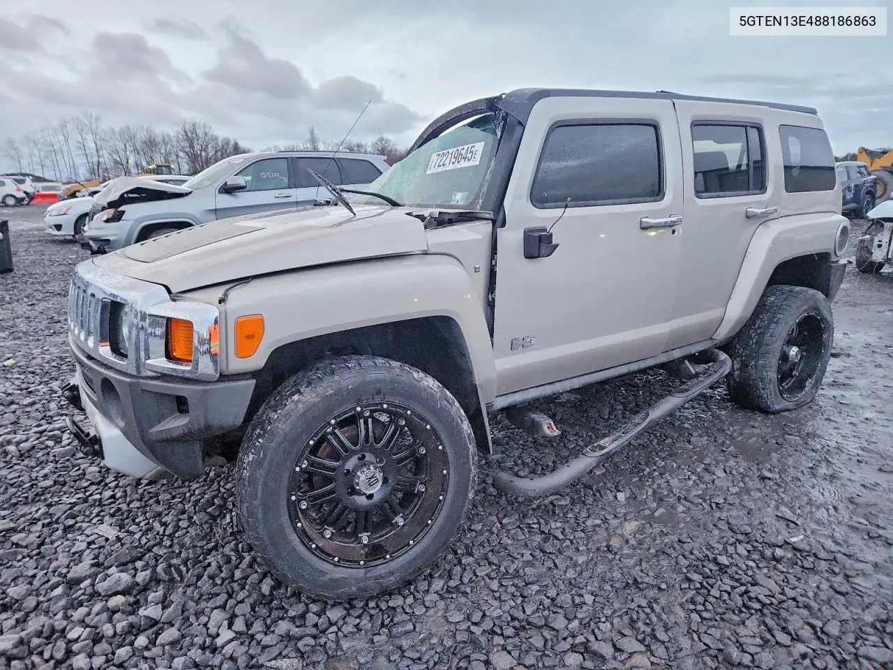 2008 Hummer H3 VIN: 5GTEN13E488186863 Lot: 52479706