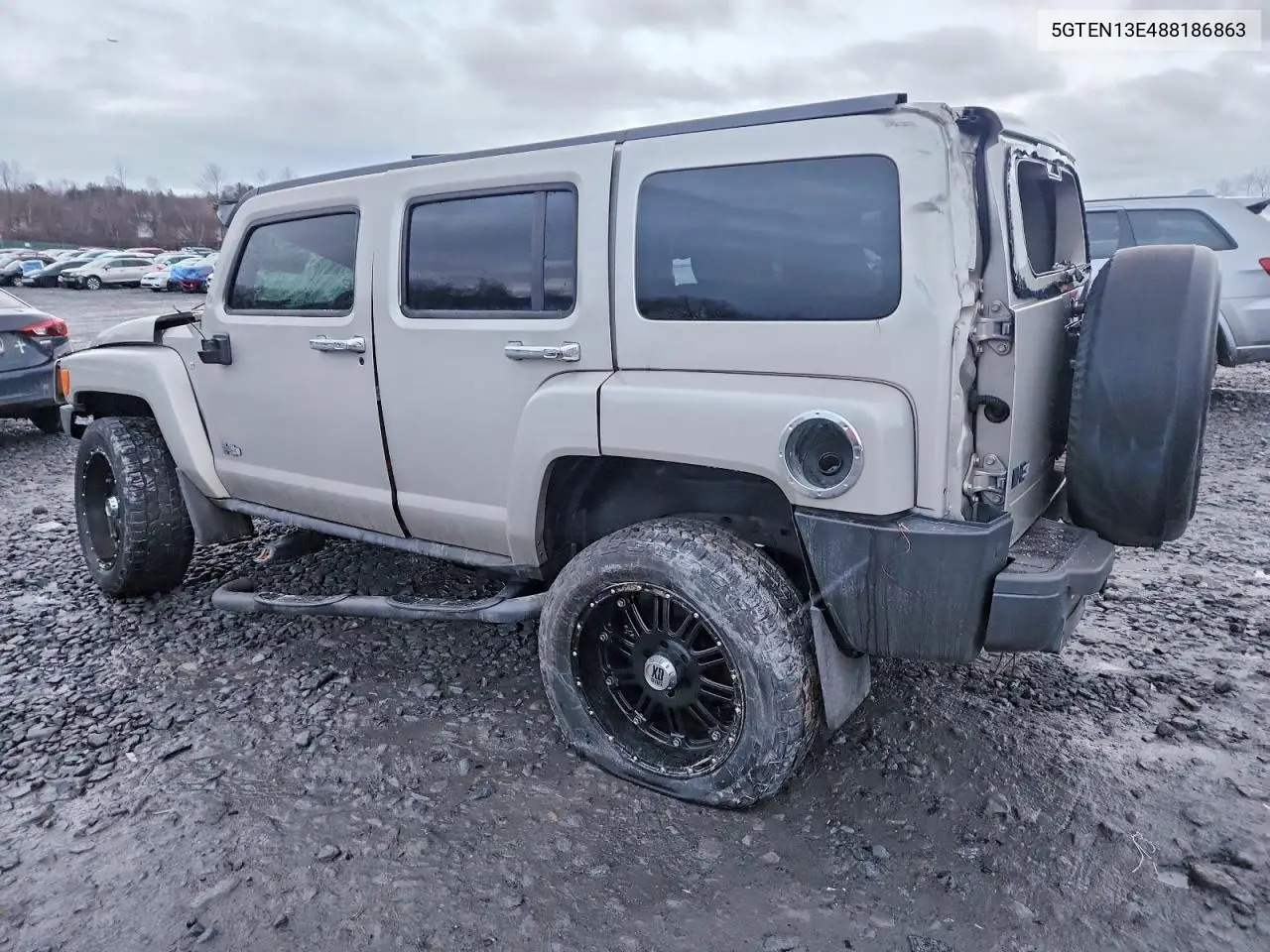 2008 Hummer H3 VIN: 5GTEN13E488186863 Lot: 52479706