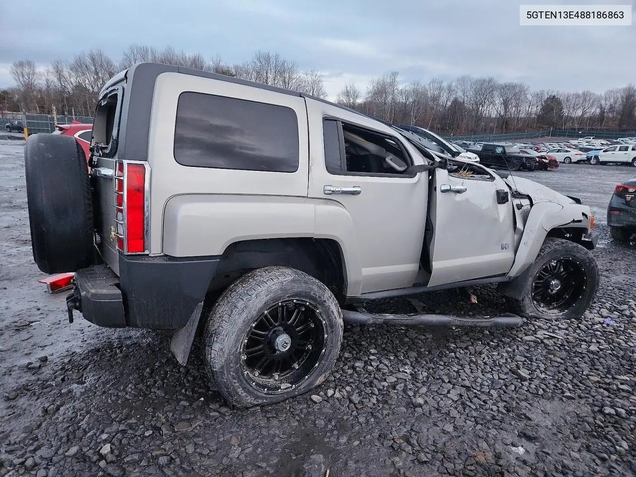 2008 Hummer H3 VIN: 5GTEN13E488186863 Lot: 52479706
