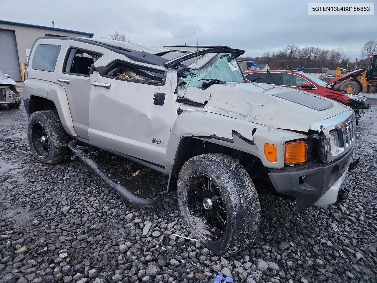 2008 Hummer H3 VIN: 5GTEN13E488186863 Lot: 52479706
