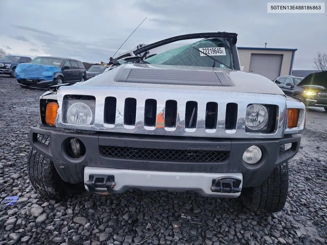 2008 Hummer H3 VIN: 5GTEN13E488186863 Lot: 52479706