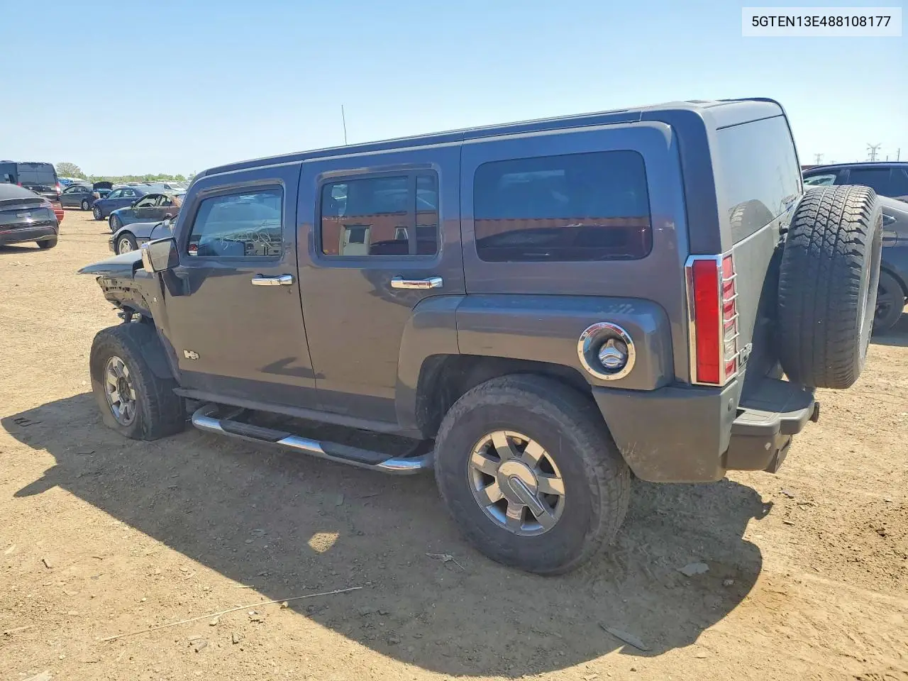 2008 Hummer H3 VIN: 5GTEN13E488108177 Lot: 53810036