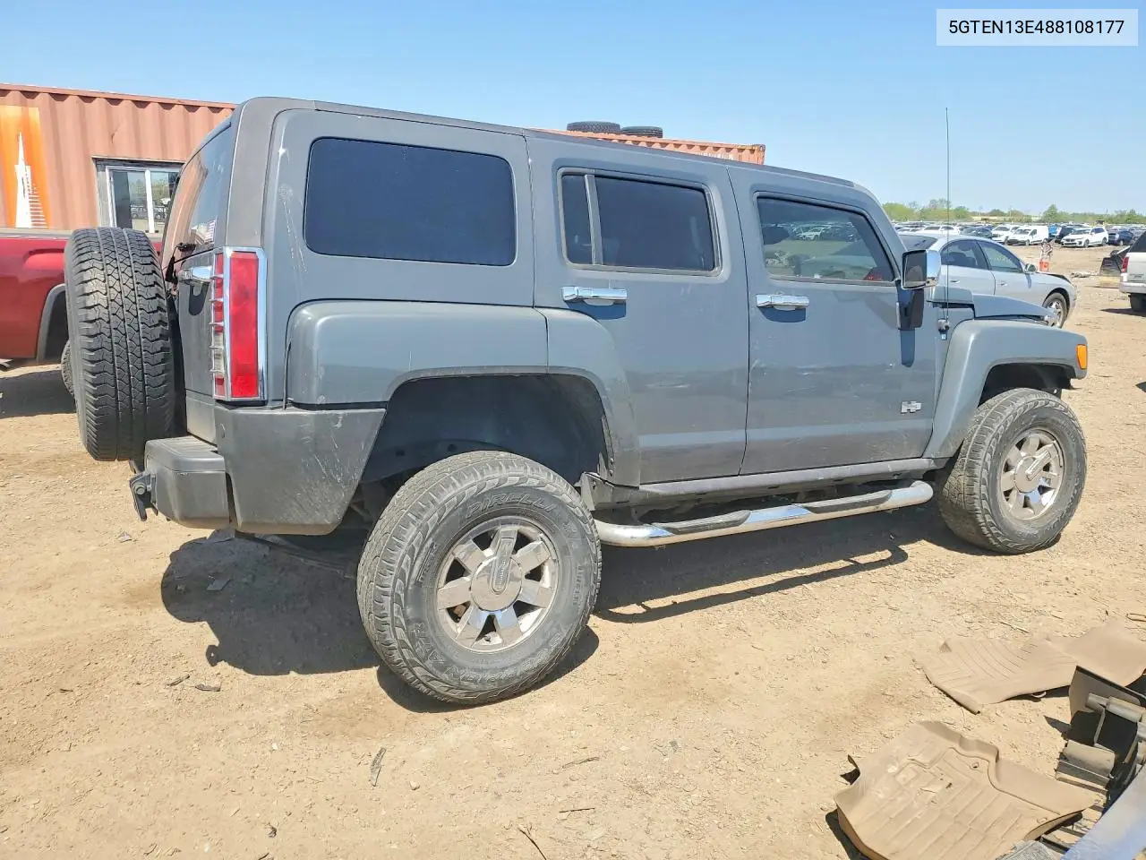 2008 Hummer H3 VIN: 5GTEN13E488108177 Lot: 53810036