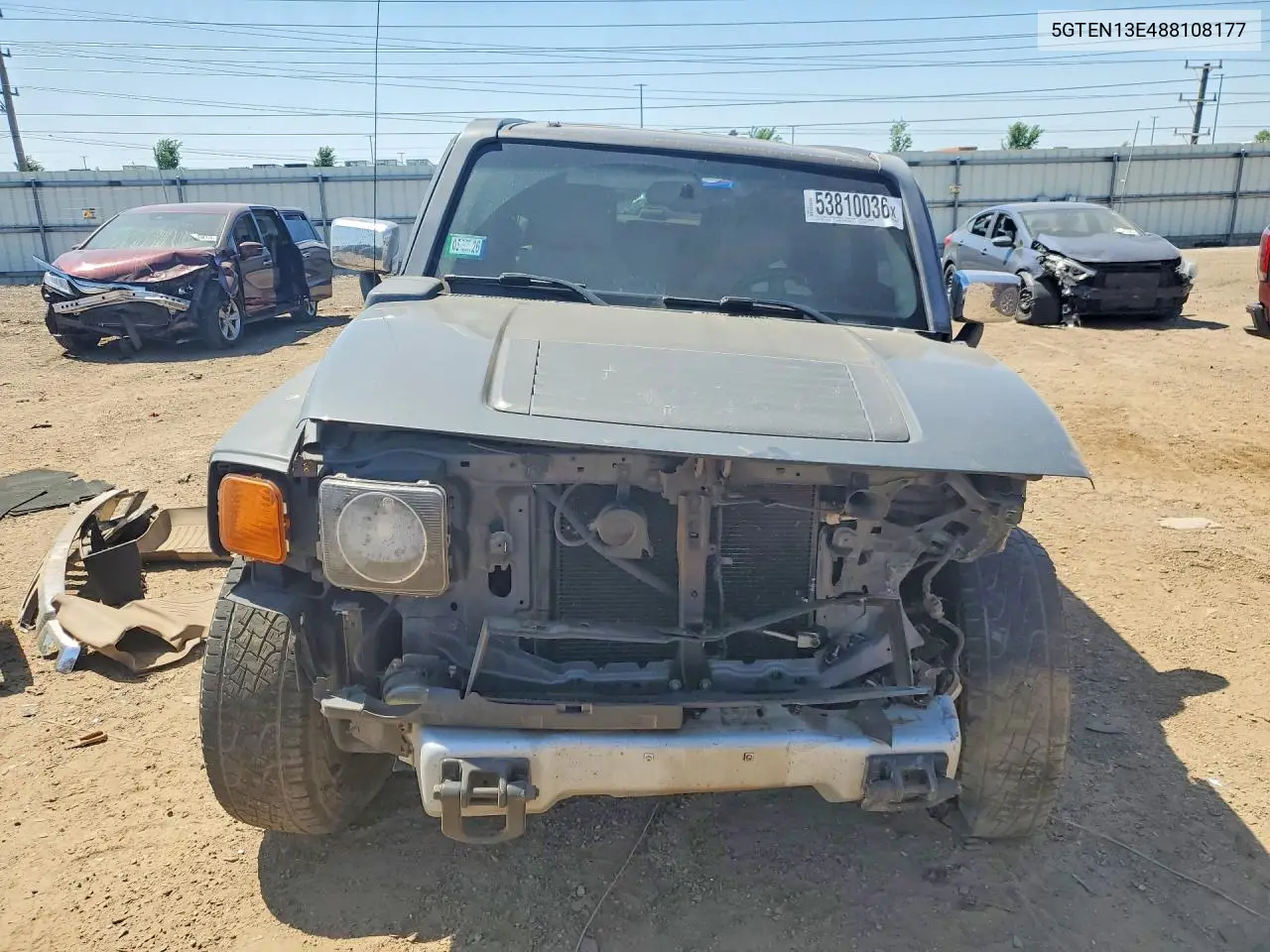 2008 Hummer H3 VIN: 5GTEN13E488108177 Lot: 53810036