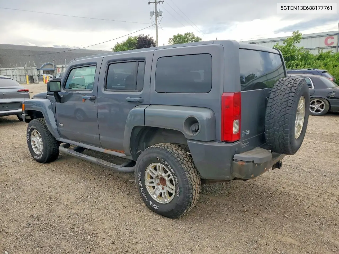 2008 Hummer H3 VIN: 5GTEN13E688177761 Lot: 57517316