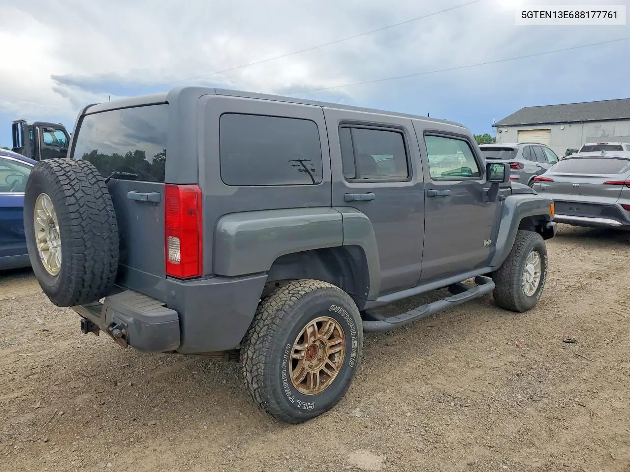 2008 Hummer H3 VIN: 5GTEN13E688177761 Lot: 57517316