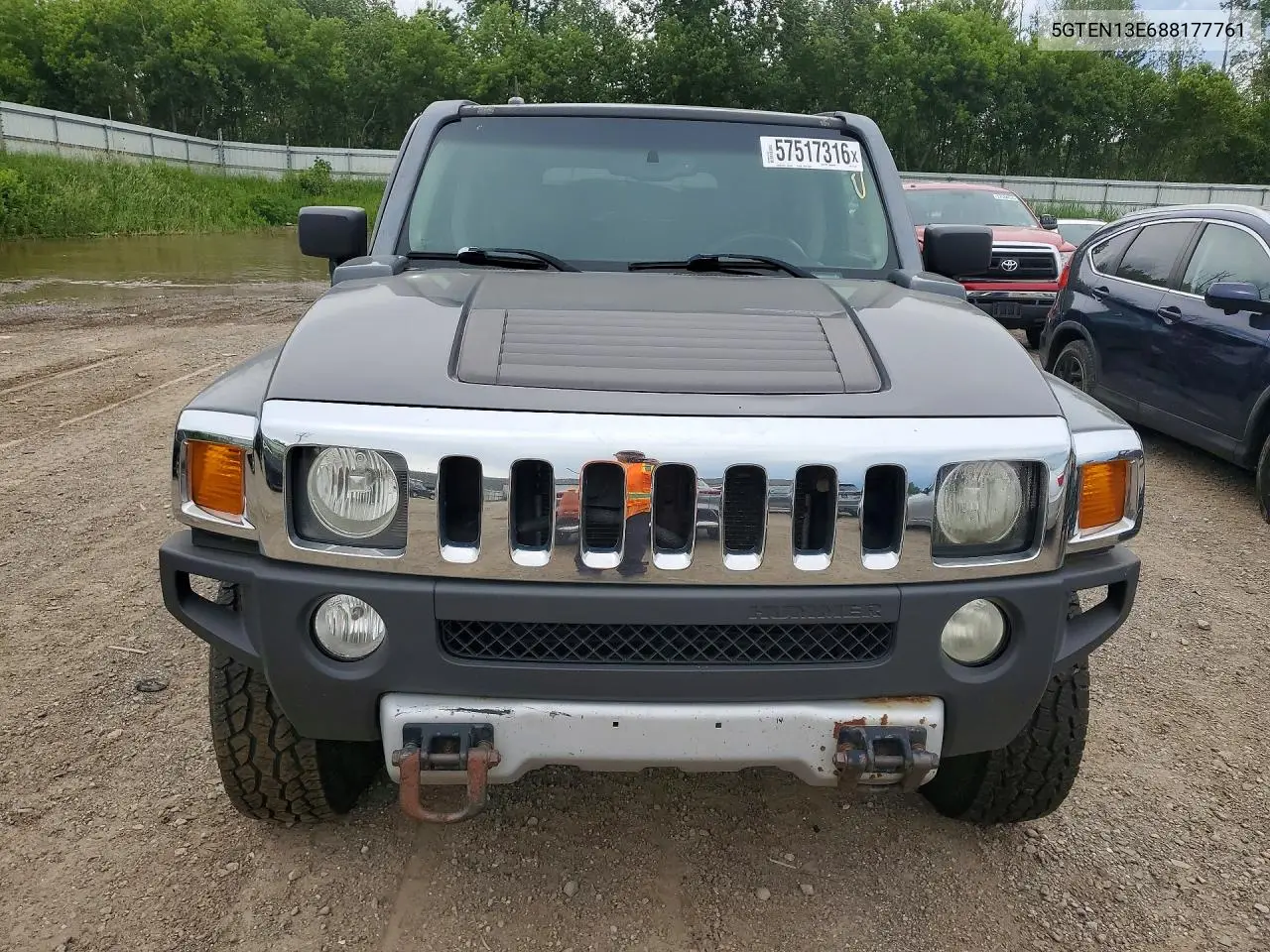2008 Hummer H3 VIN: 5GTEN13E688177761 Lot: 57517316