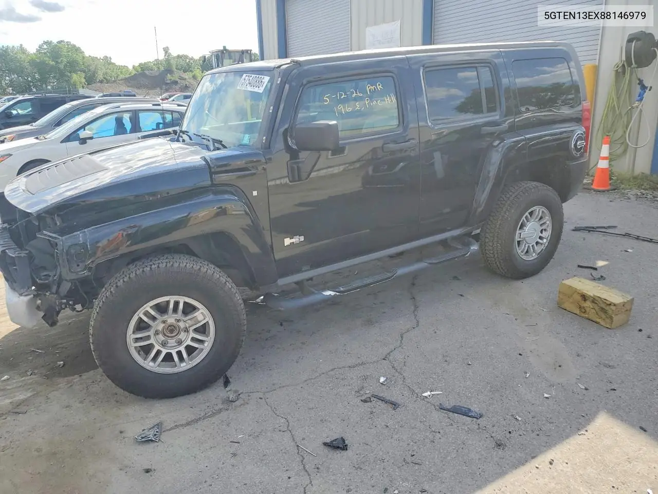 2008 Hummer H3 VIN: 5GTEN13EX88146979 Lot: 57540886