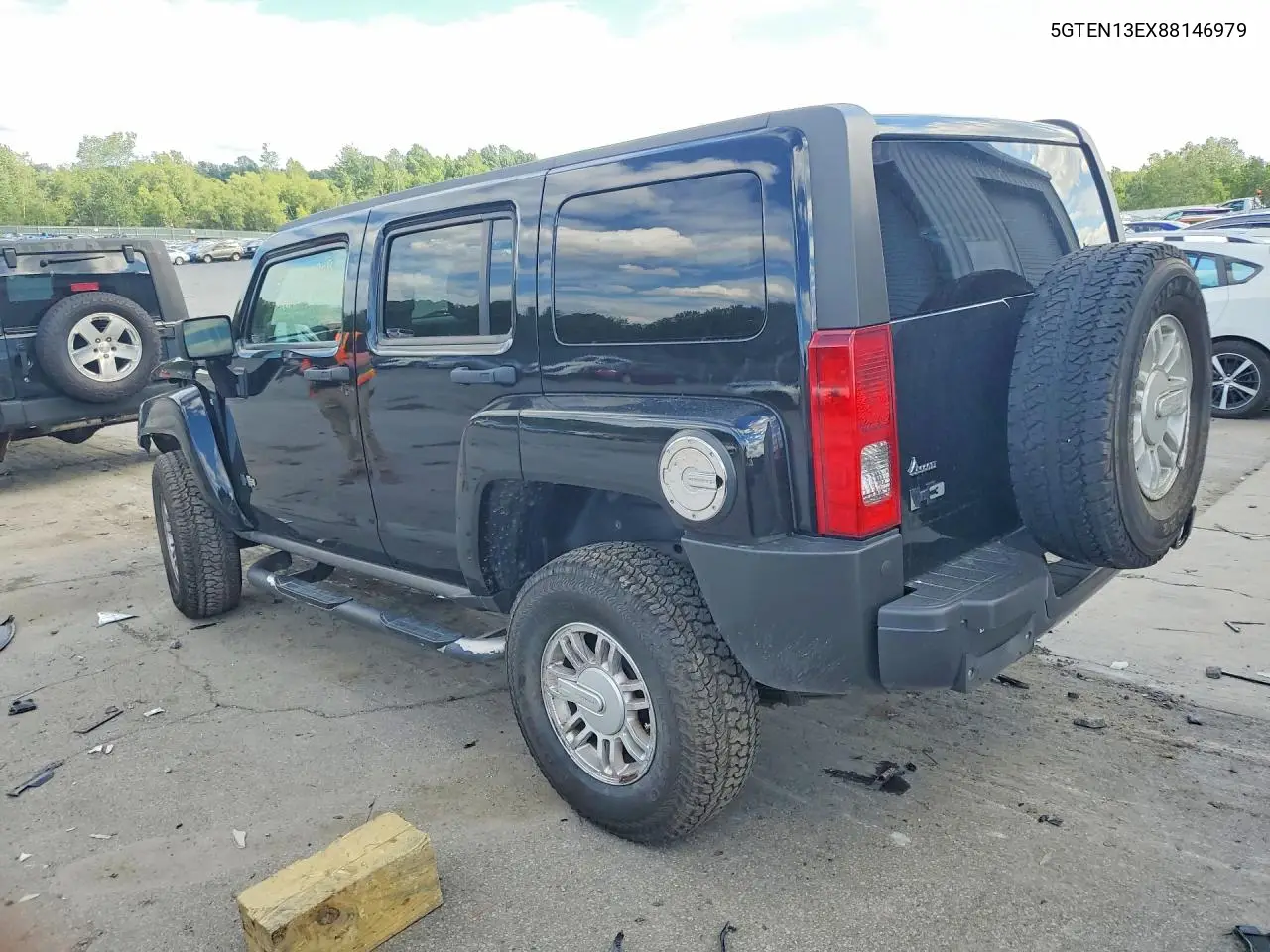 2008 Hummer H3 VIN: 5GTEN13EX88146979 Lot: 57540886