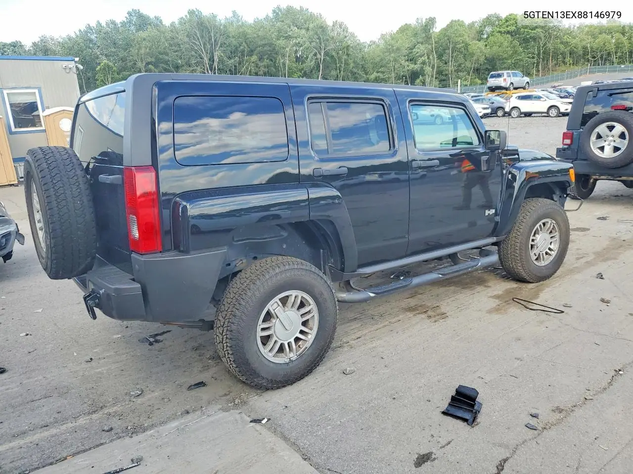 2008 Hummer H3 VIN: 5GTEN13EX88146979 Lot: 57540886