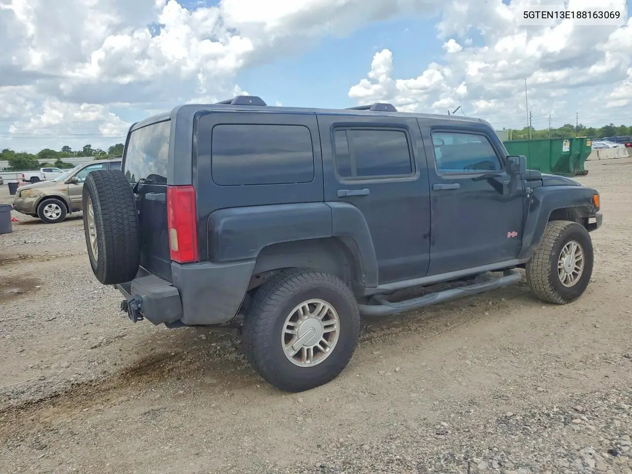 2008 Hummer H3 VIN: 5GTEN13E188163069 Lot: 60301346