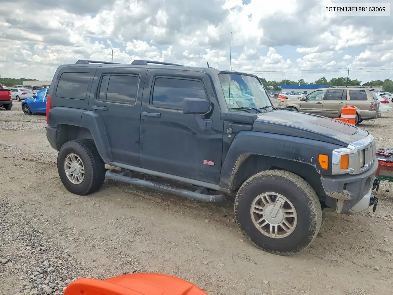 2008 Hummer H3 VIN: 5GTEN13E188163069 Lot: 60301346