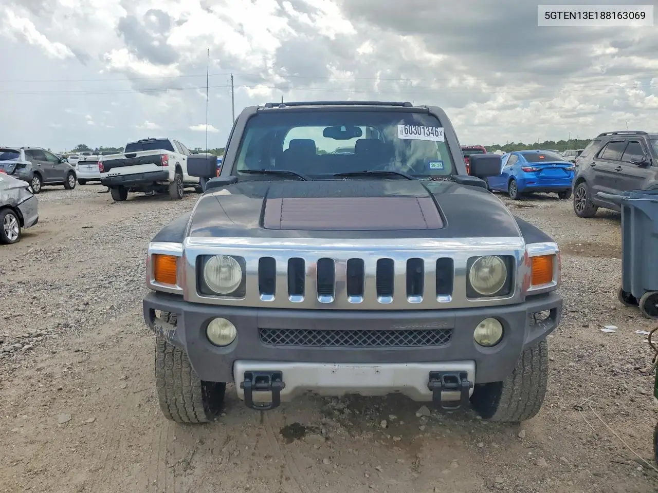 2008 Hummer H3 VIN: 5GTEN13E188163069 Lot: 60301346