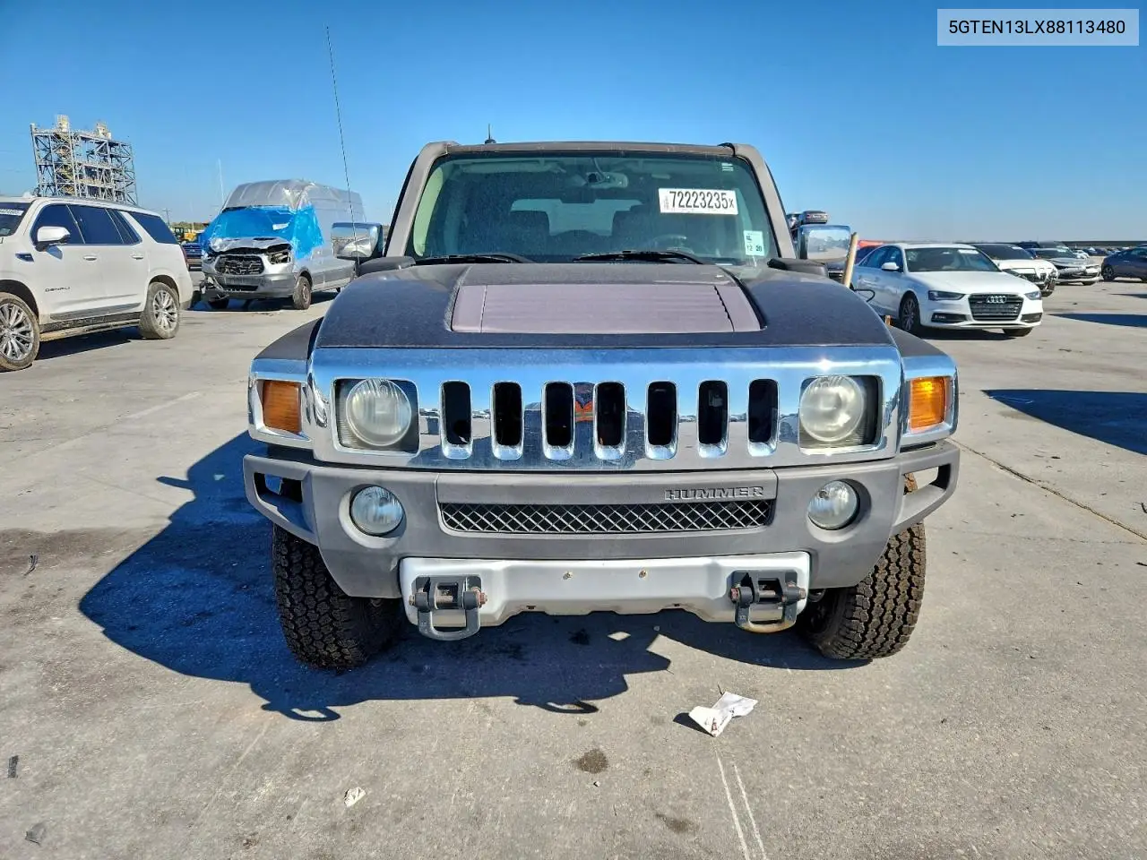 2008 Hummer H3 Alpha VIN: 5GTEN13LX88113480 Lot: 72223235