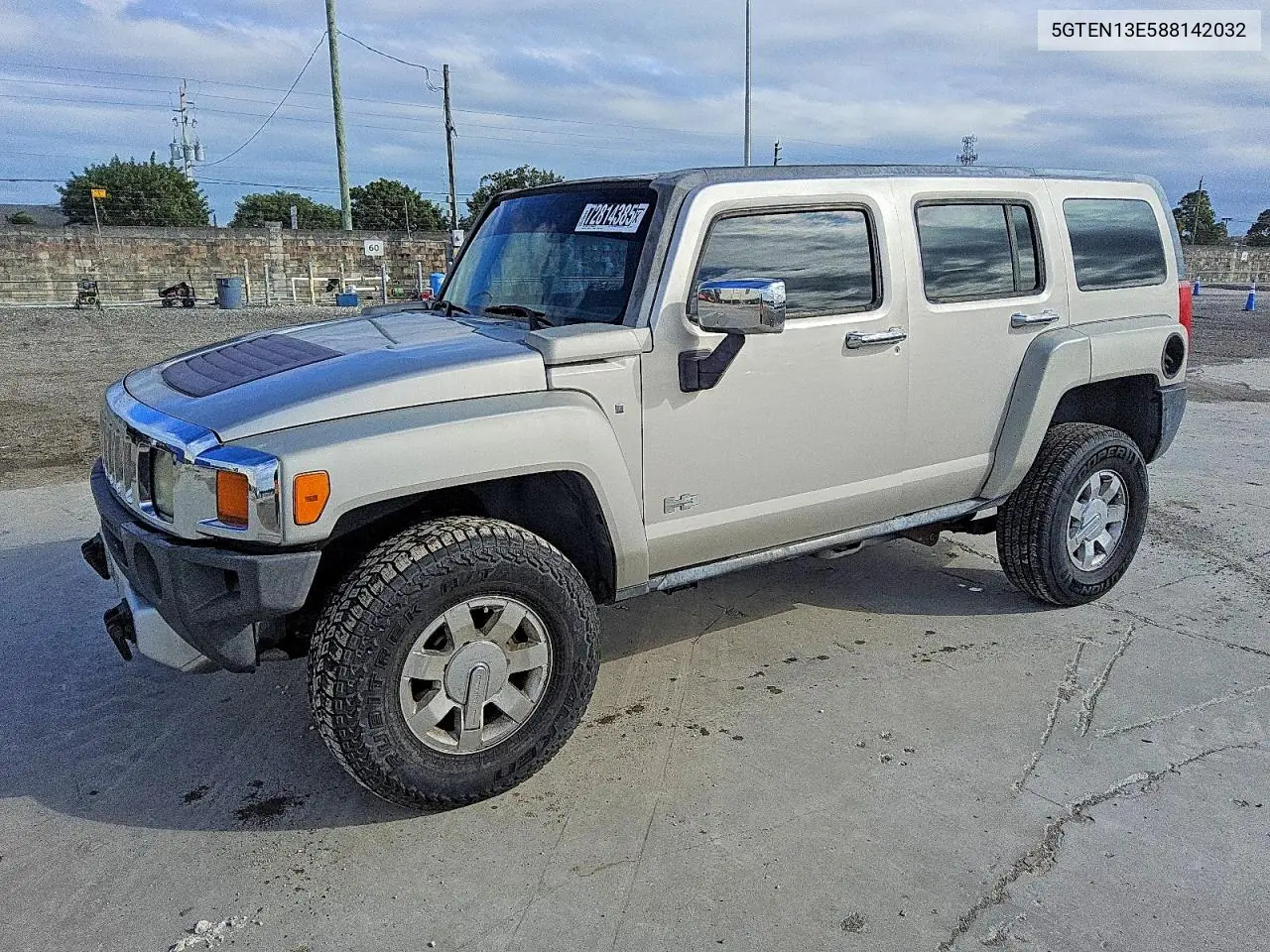 2008 Hummer H3 VIN: 5GTEN13E588142032 Lot: 72814385