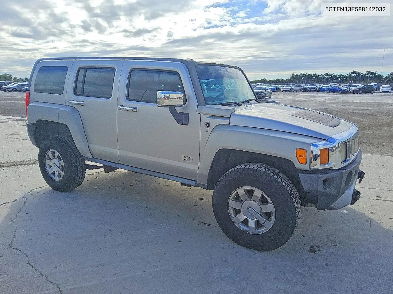 2008 Hummer H3 VIN: 5GTEN13E588142032 Lot: 72814385
