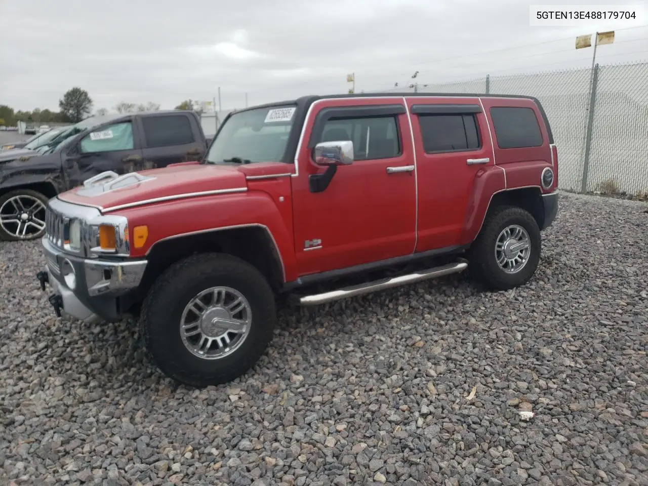 2008 Hummer H3 VIN: 5GTEN13E488179704 Lot: 74364755