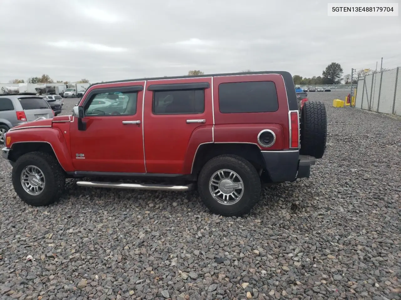 2008 Hummer H3 VIN: 5GTEN13E488179704 Lot: 74364755