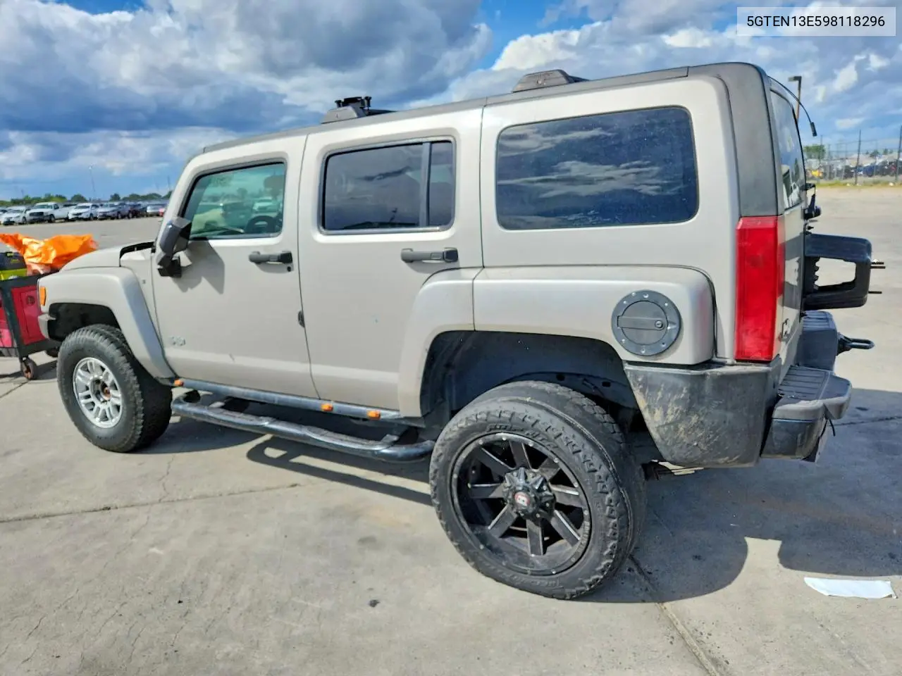 2009 Hummer H3 VIN: 5GTEN13E598118296 Lot: 54973806