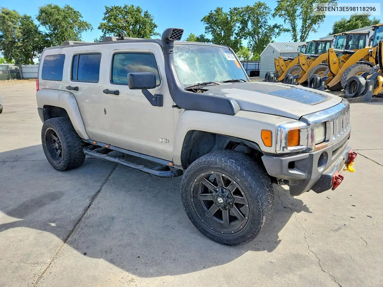 2009 Hummer H3 VIN: 5GTEN13E598118296 Lot: 54973806