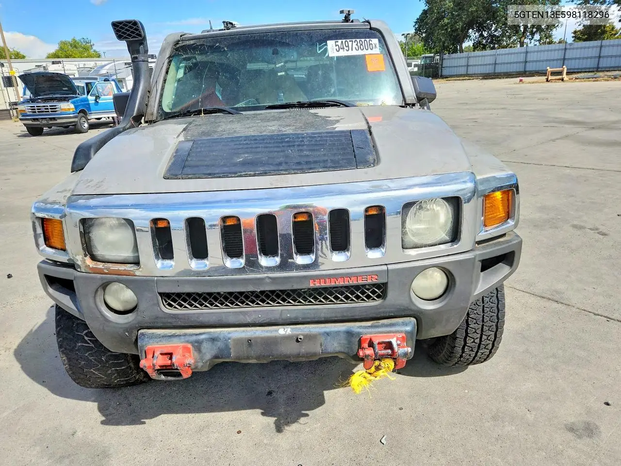2009 Hummer H3 VIN: 5GTEN13E598118296 Lot: 54973806