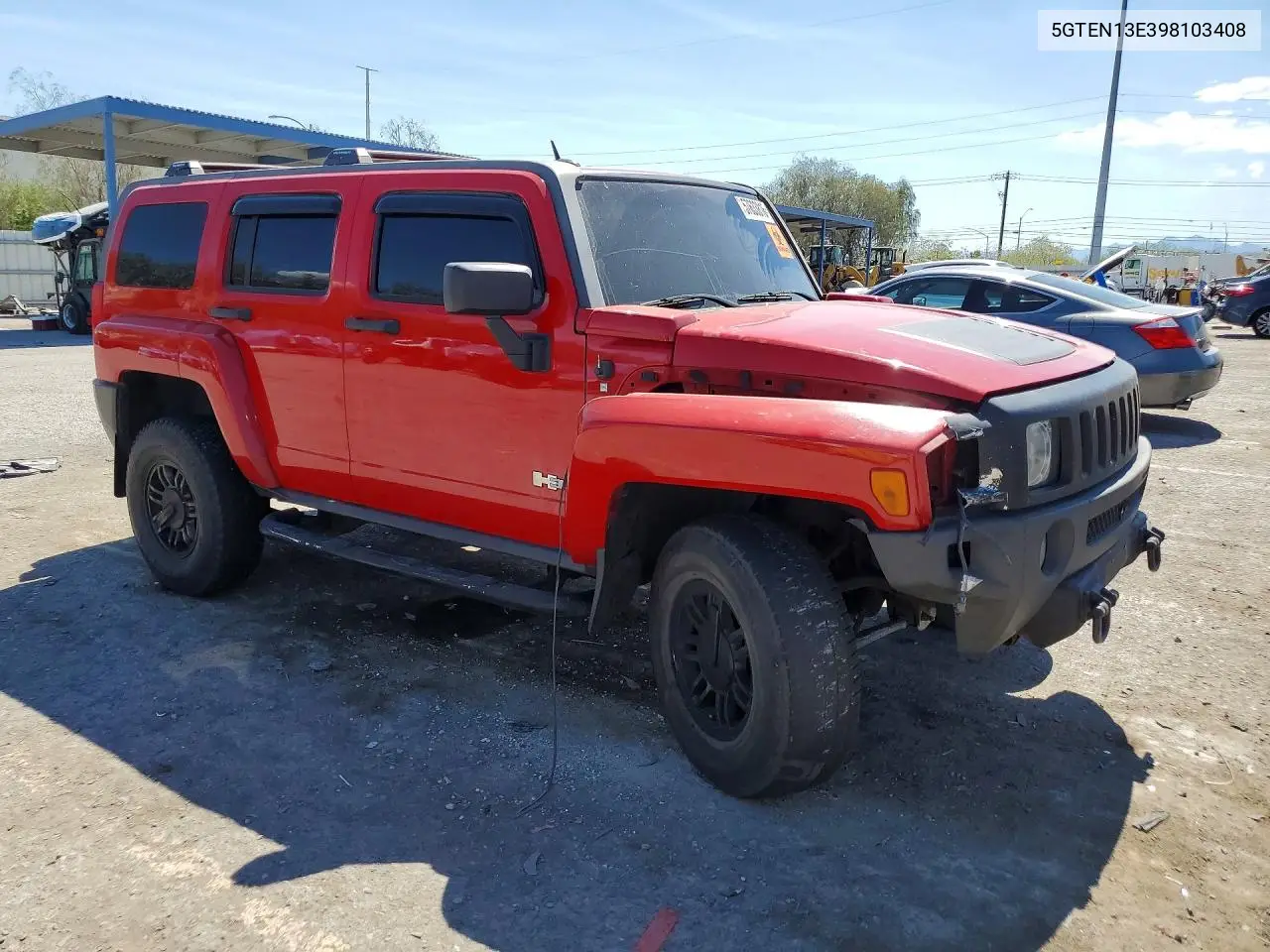 2009 Hummer H3 VIN: 5GTEN13E398103408 Lot: 57633816