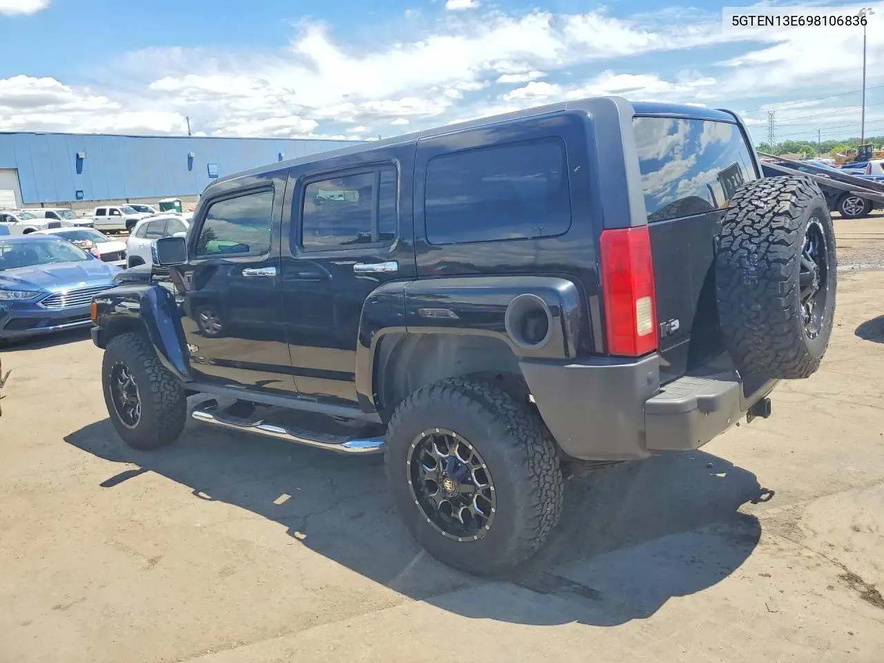 2009 Hummer H3 VIN: 5GTEN13E698106836 Lot: 58574926