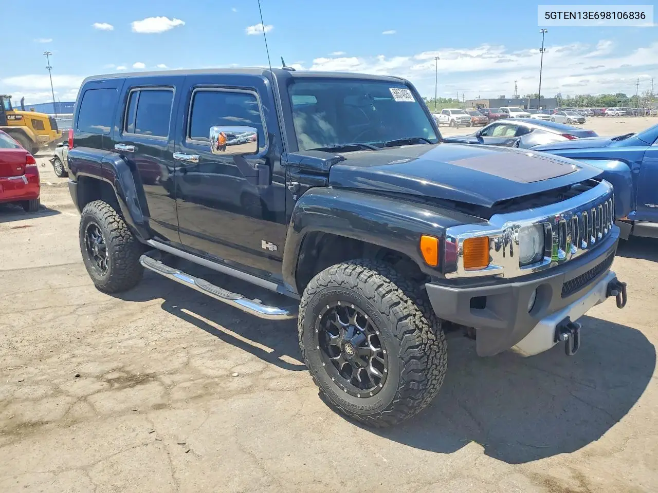 2009 Hummer H3 VIN: 5GTEN13E698106836 Lot: 58574926