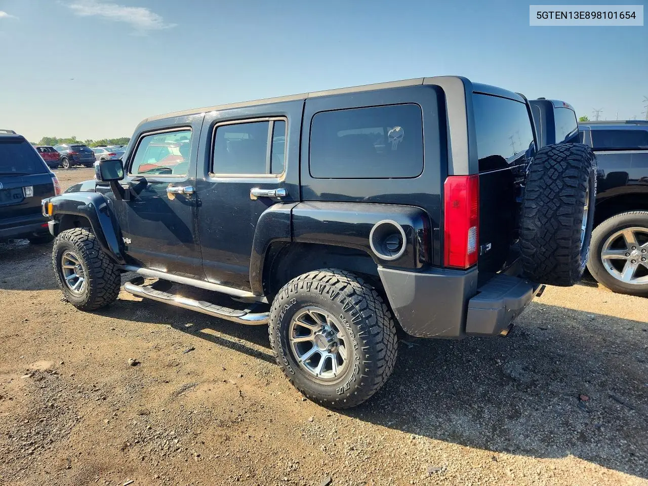 2009 Hummer H3 VIN: 5GTEN13E898101654 Lot: 59389046