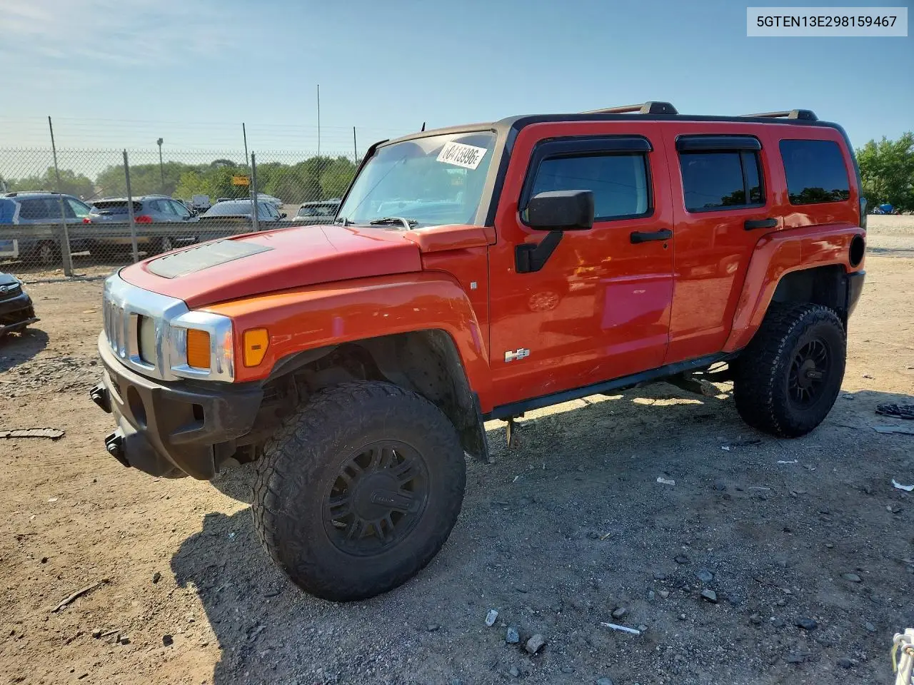 2009 Hummer H3 VIN: 5GTEN13E298159467 Lot: 60415996