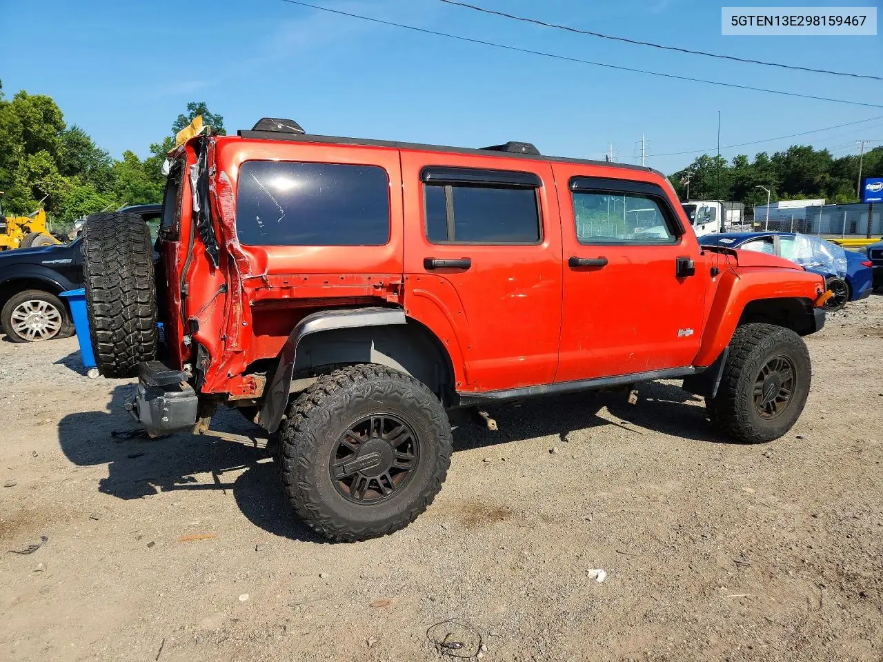 2009 Hummer H3 VIN: 5GTEN13E298159467 Lot: 60415996
