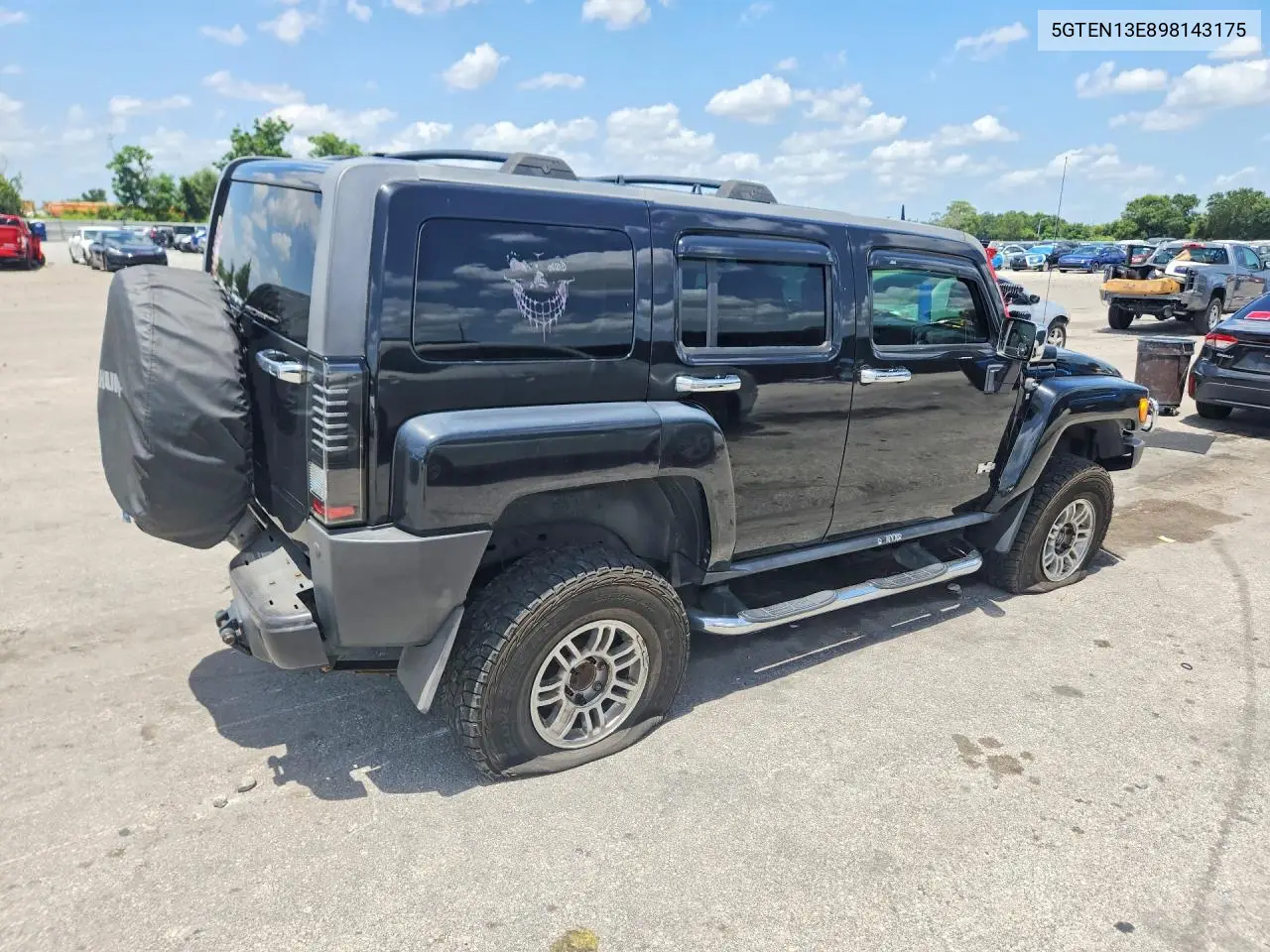 2009 Hummer H3 VIN: 5GTEN13E898143175 Lot: 60670076