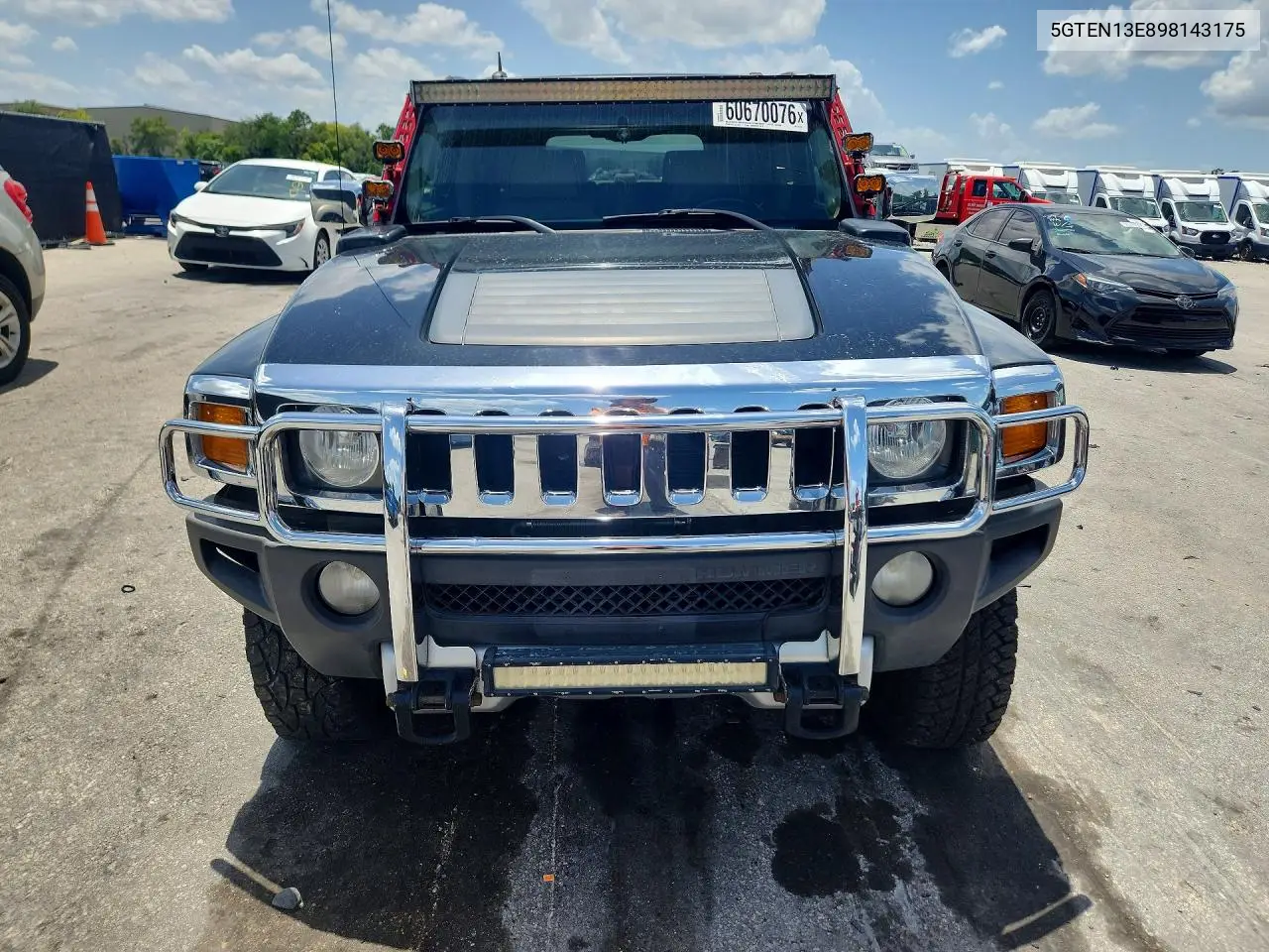 2009 Hummer H3 VIN: 5GTEN13E898143175 Lot: 60670076