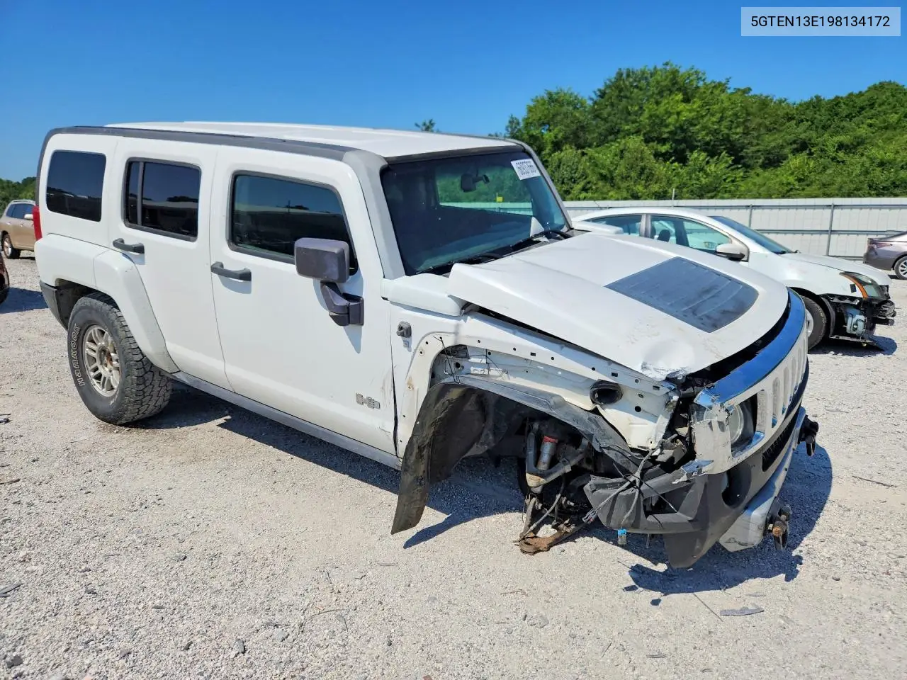 2009 Hummer H3 VIN: 5GTEN13E198134172 Lot: 60937666