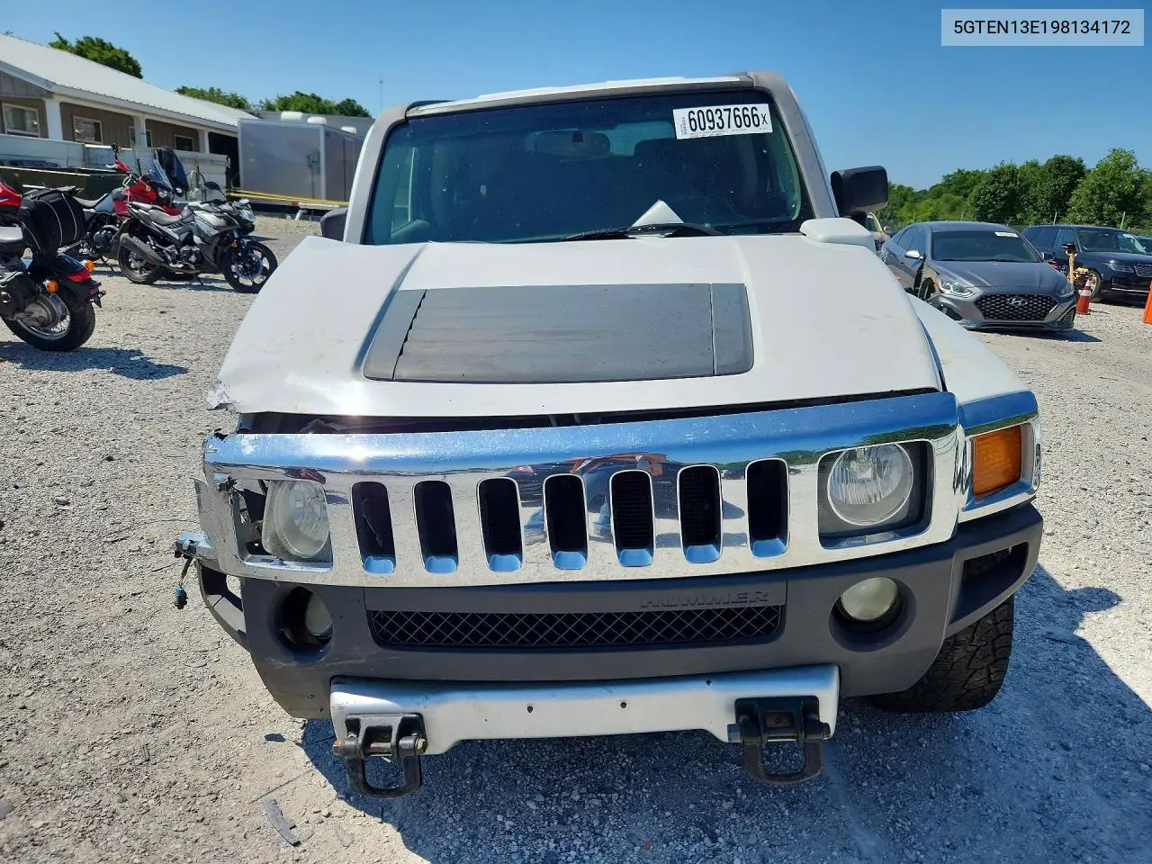 2009 Hummer H3 VIN: 5GTEN13E198134172 Lot: 60937666